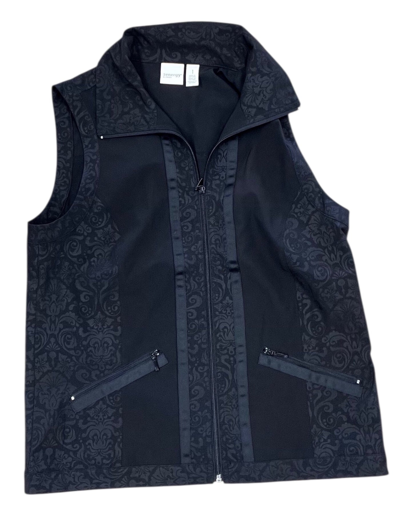 Vest Other By Zenergy By Chicos In Black, Size:L