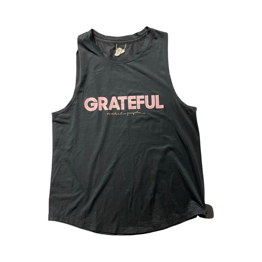 Athletic Tank Top By Spiritual Gangster In Black & Pink, Size:S