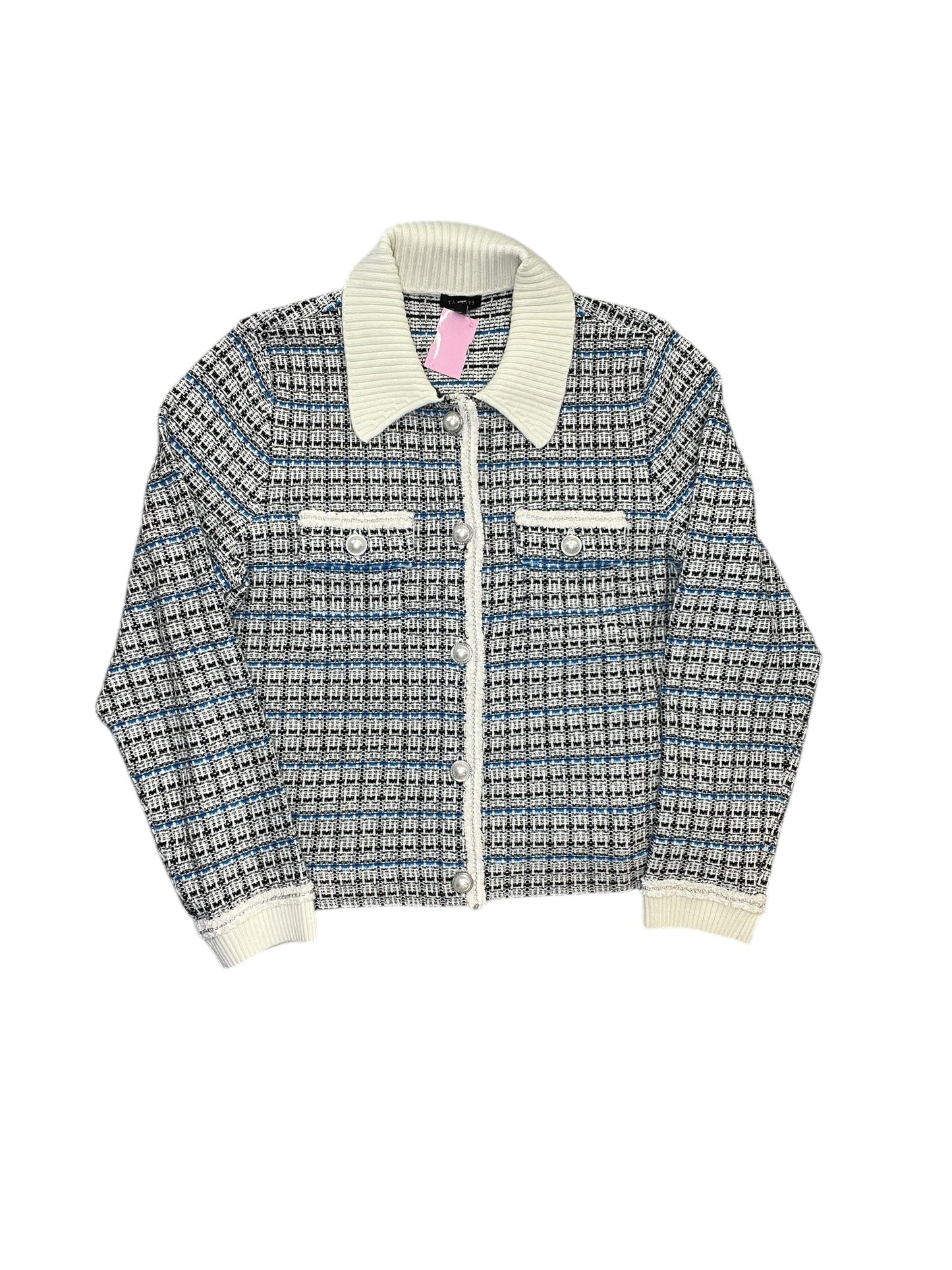 Cardigan By Talbots In Striped Pattern, Size:L