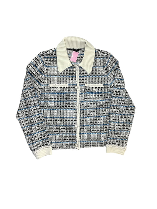 Cardigan By Talbots In Striped Pattern, Size:L