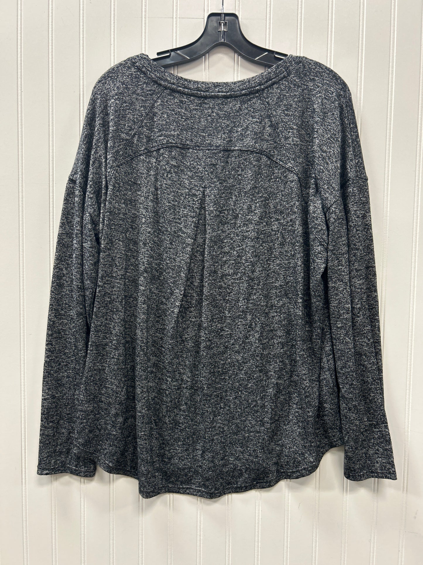 Top Ls By Calvin Klein In Grey, Size:L