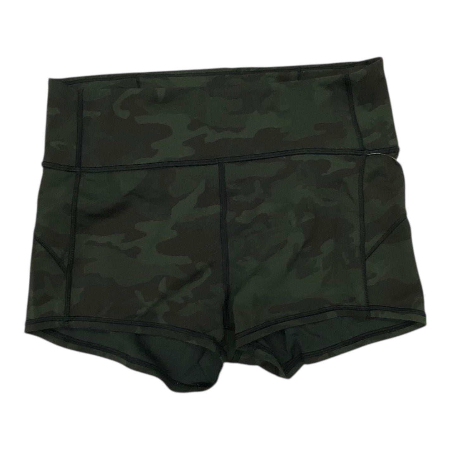 Athletic Shorts By Lululemon In Camouflage Print, Size:10