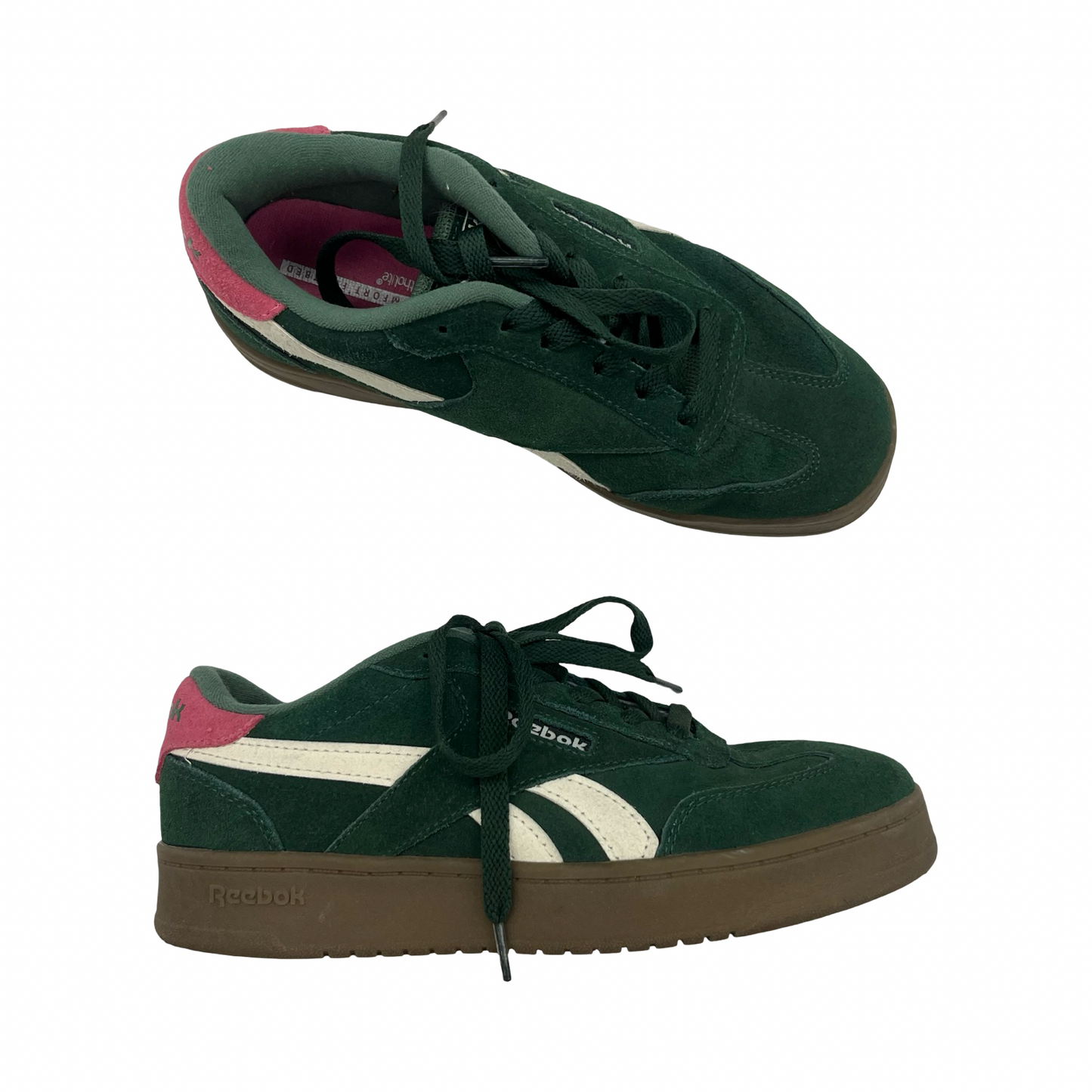 Shoes Sneakers By Reebok In Green & White, Size:7