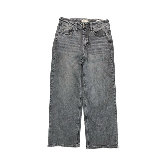 Jeans Wide Leg By Oat In Black Denim, Size:6
