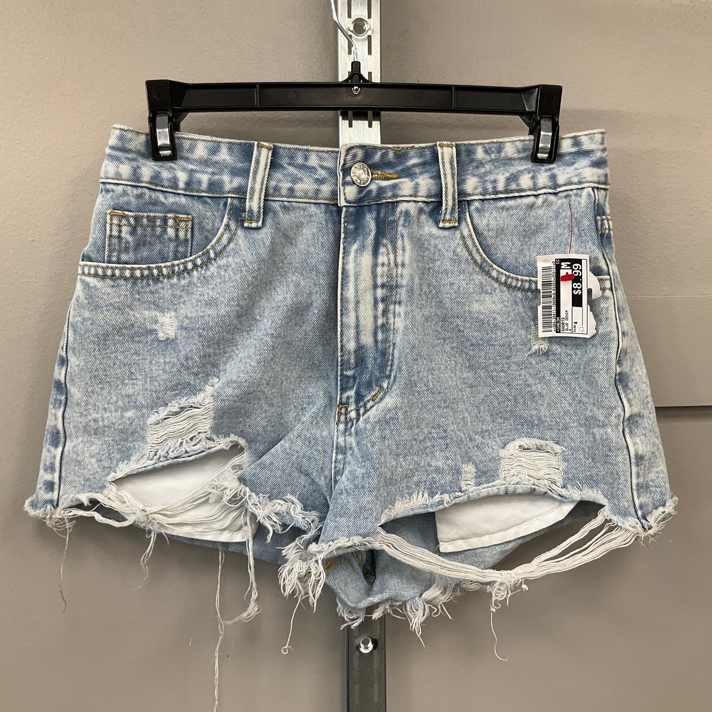 Shorts By Shein In Blue Denim, Size:4