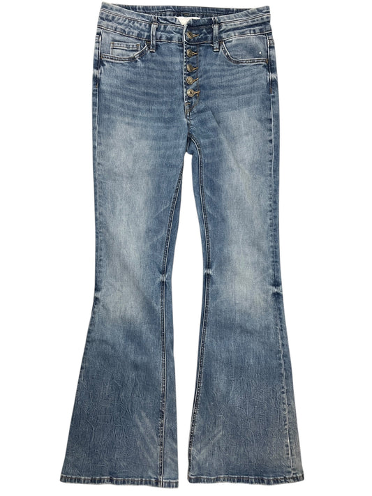 Jeans Flared By Vervet In Blue Denim, Size:6