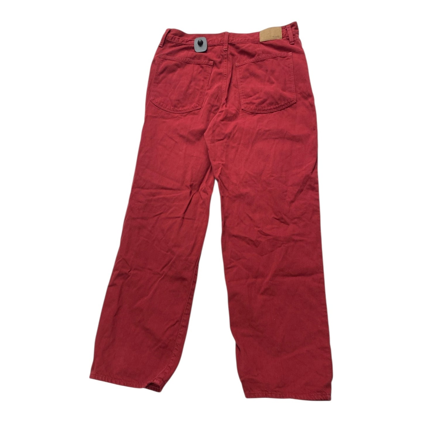 Jeans Straight By Madewell In Red Denim, Size:12