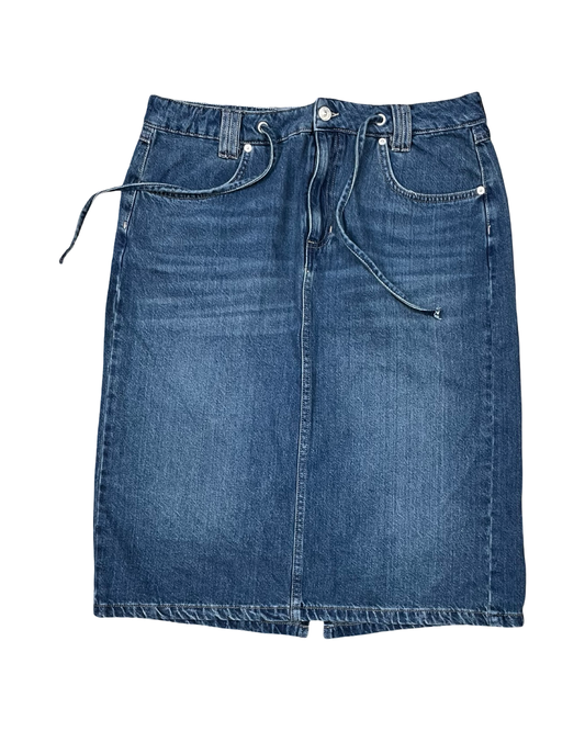 Skirt Midi By We The Free In Blue Denim, Size:14