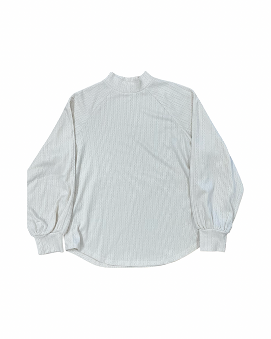 Top Ls By Como Blu In Cream, Size:S