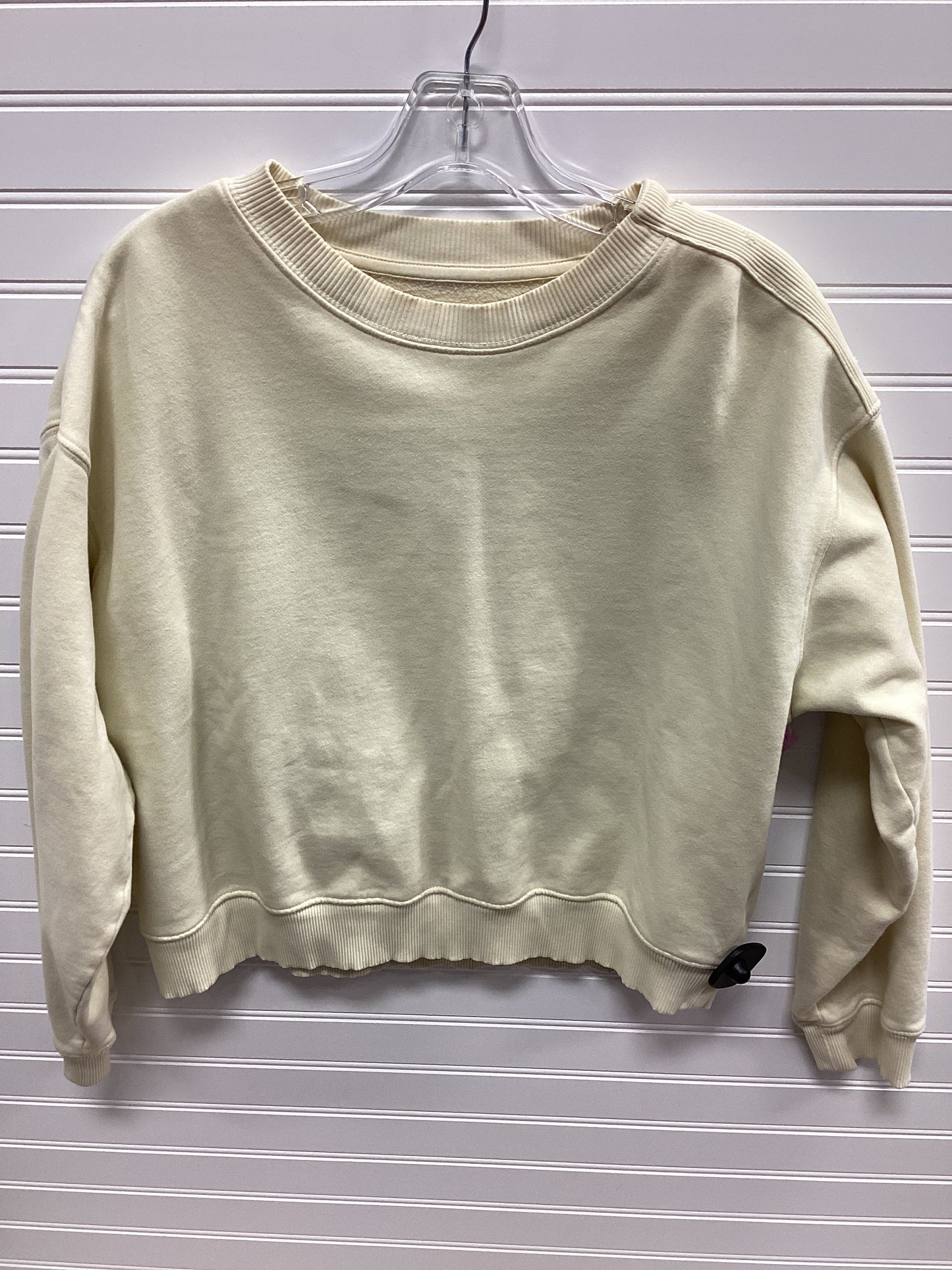 Sweatshirt Crewneck By American Eagle In Cream, Size:M