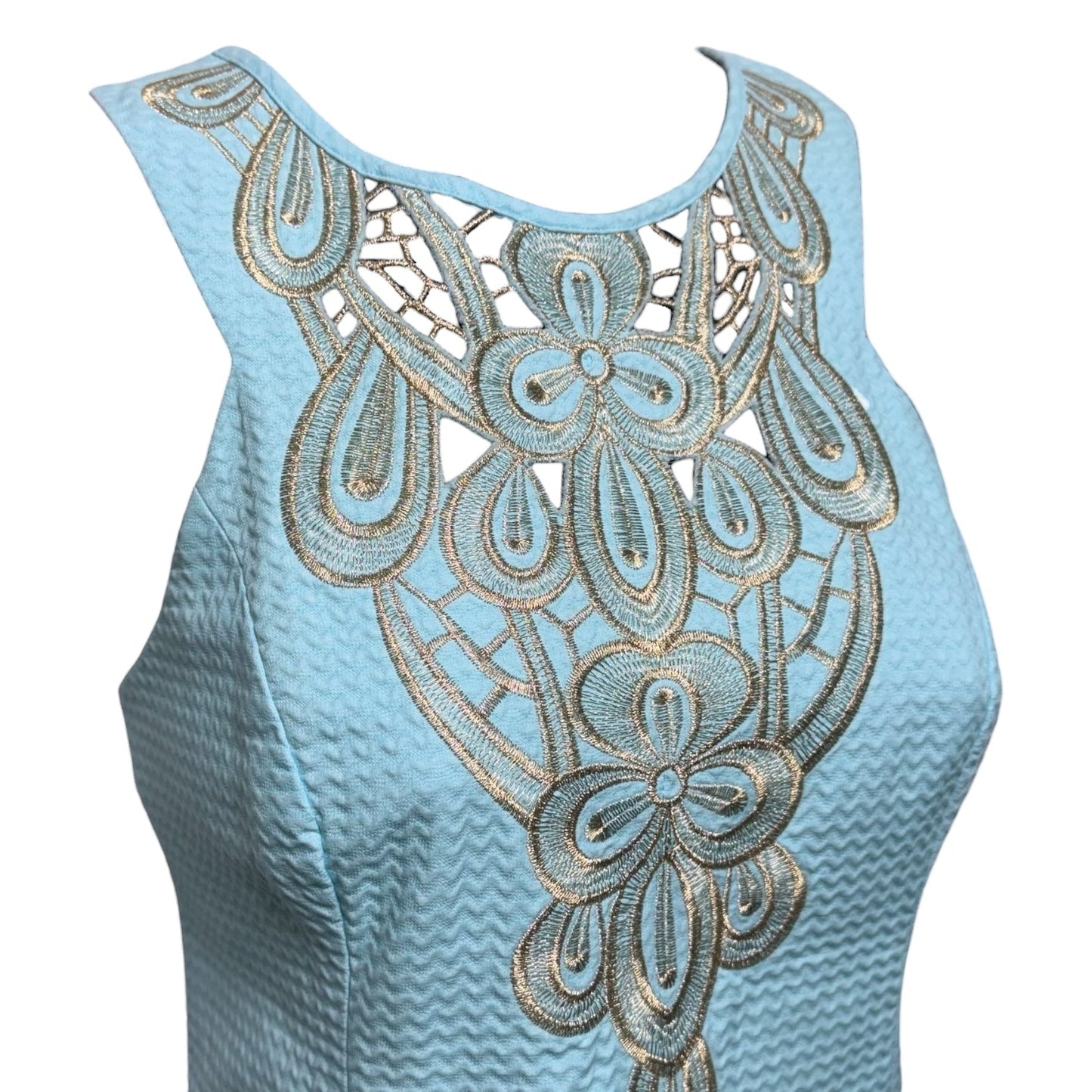 Largo Shift Dress Designer By Lilly Pulitzer In Breakwater Blue, Size: 6