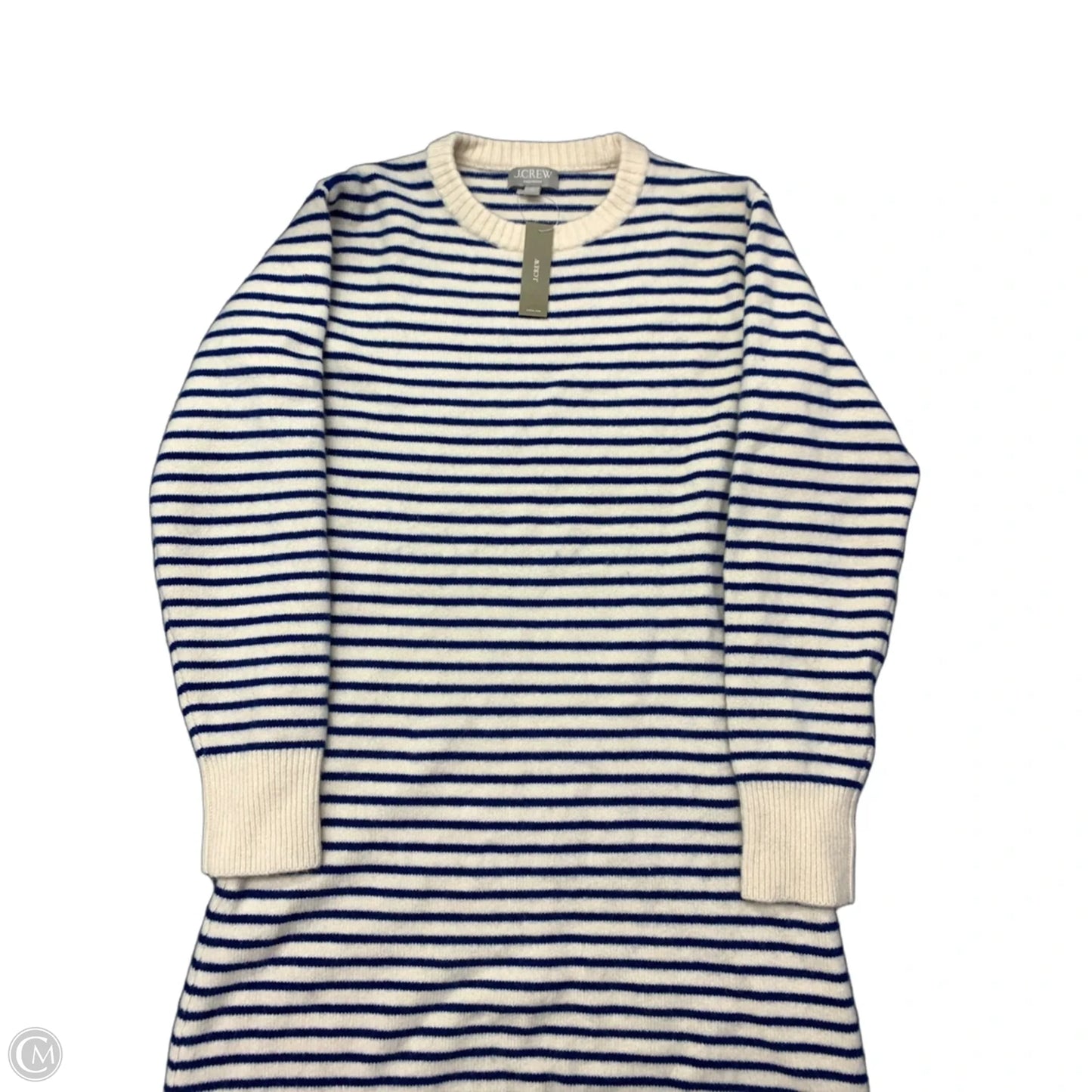 Dress Sweater By J. Crew In Striped Pattern, Size: M