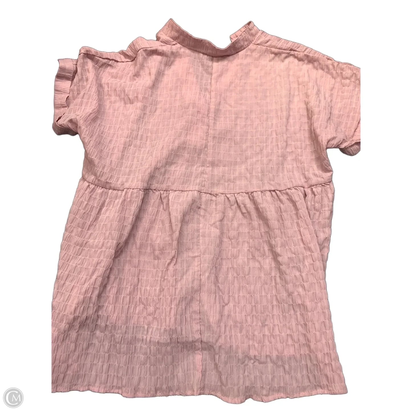 Top Short Sleeve By Clothes Mentor In Pink, Size: 1x