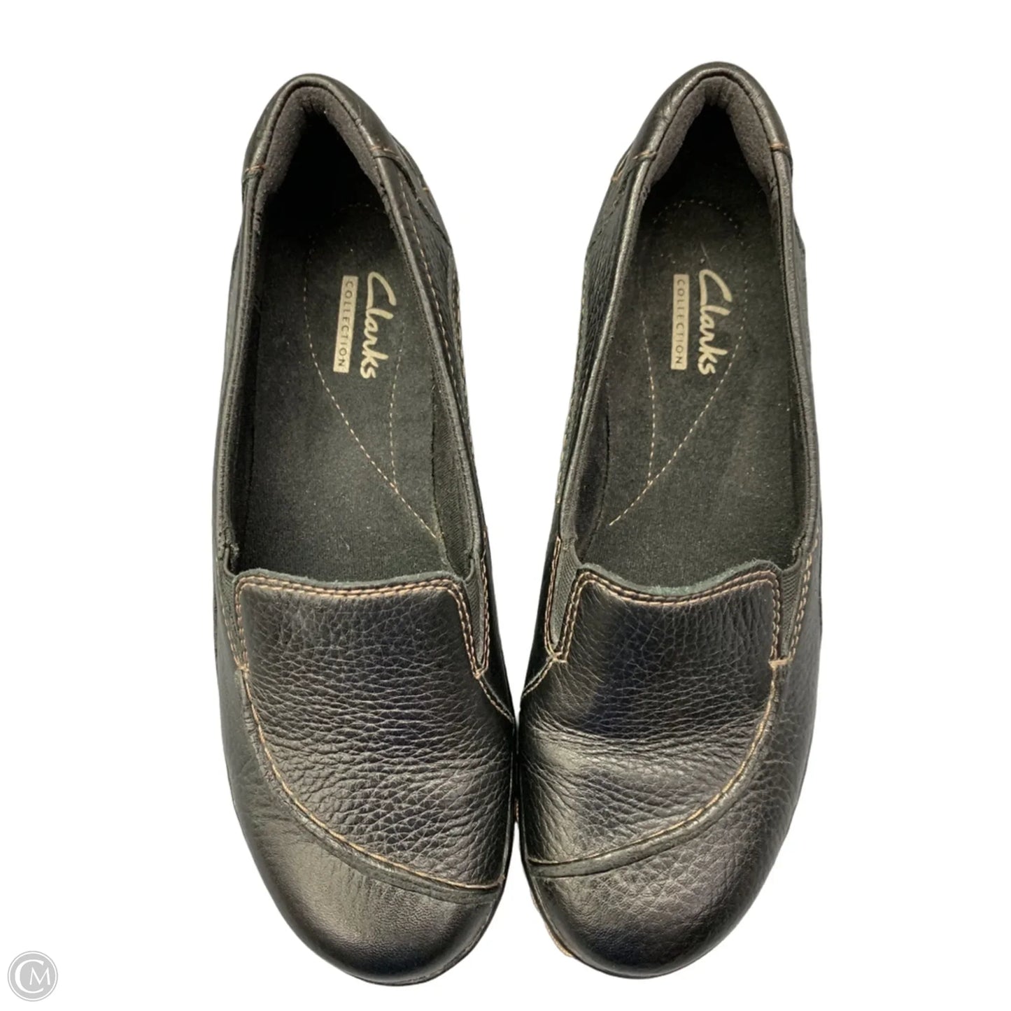 Shoes Flats By Clarks In Black, Size: 6
