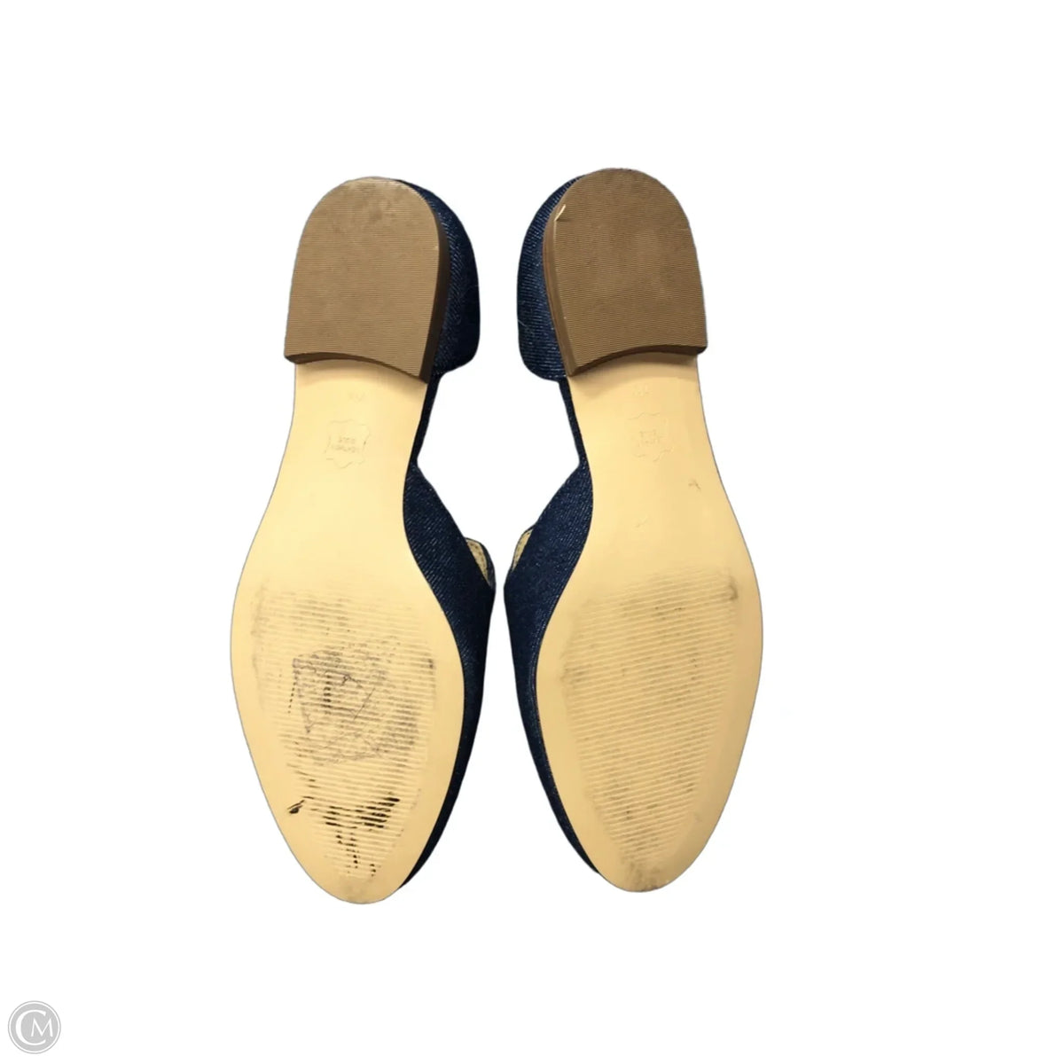 Shoes Flats By Talbots In Blue Denim, Size: 7