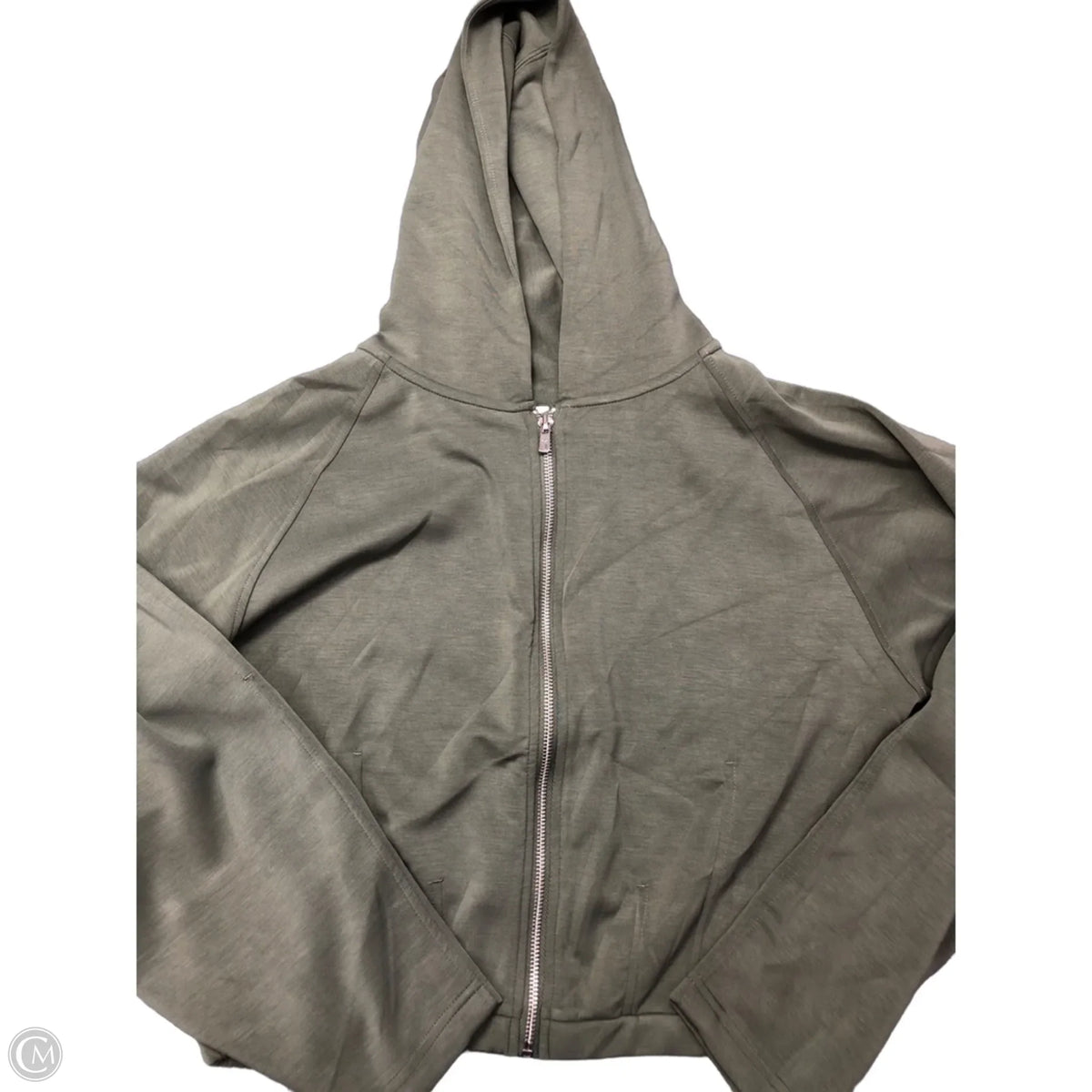 Athletic Jacket By Yogalicious In Green, Size: S