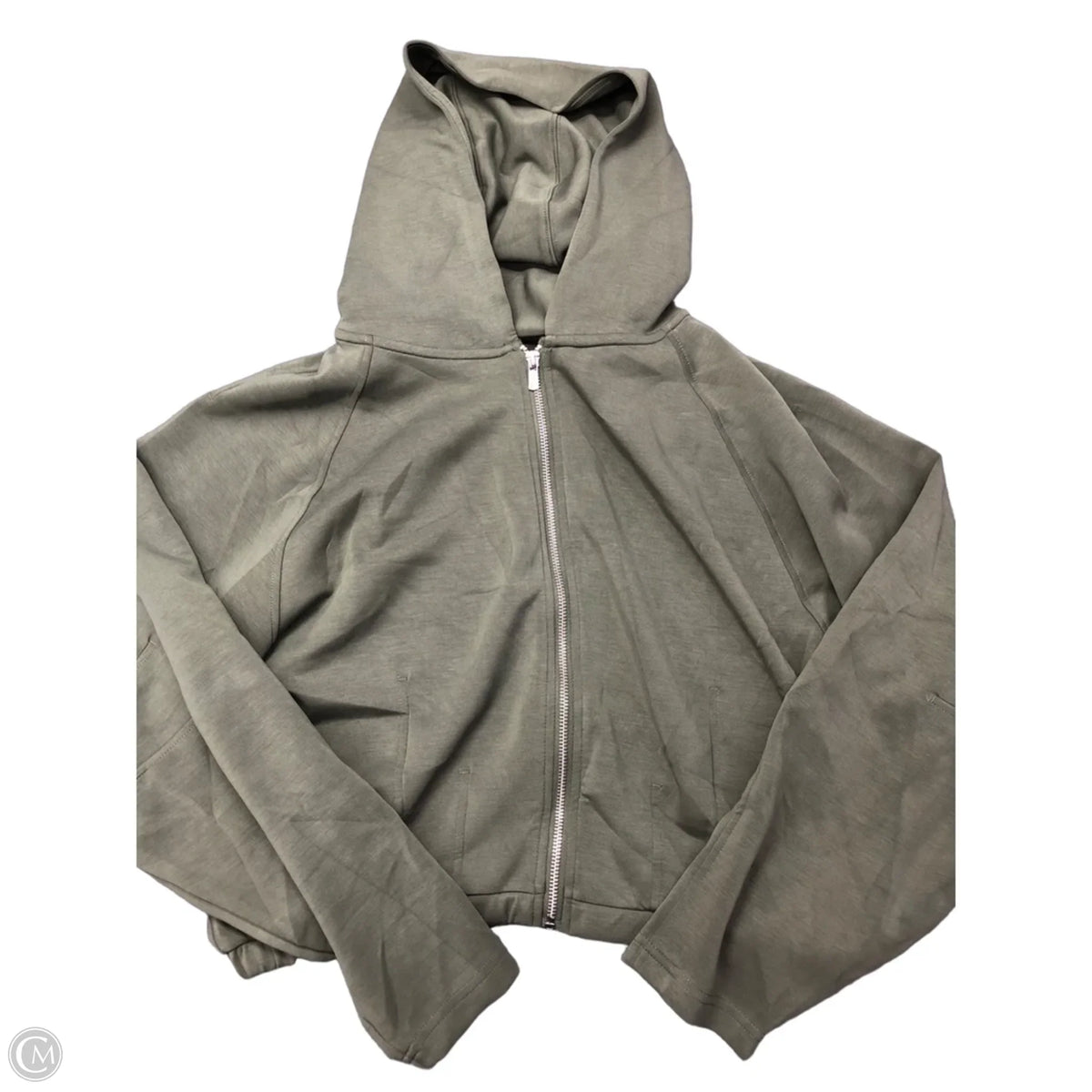 Athletic Jacket By Yogalicious In Green, Size: S