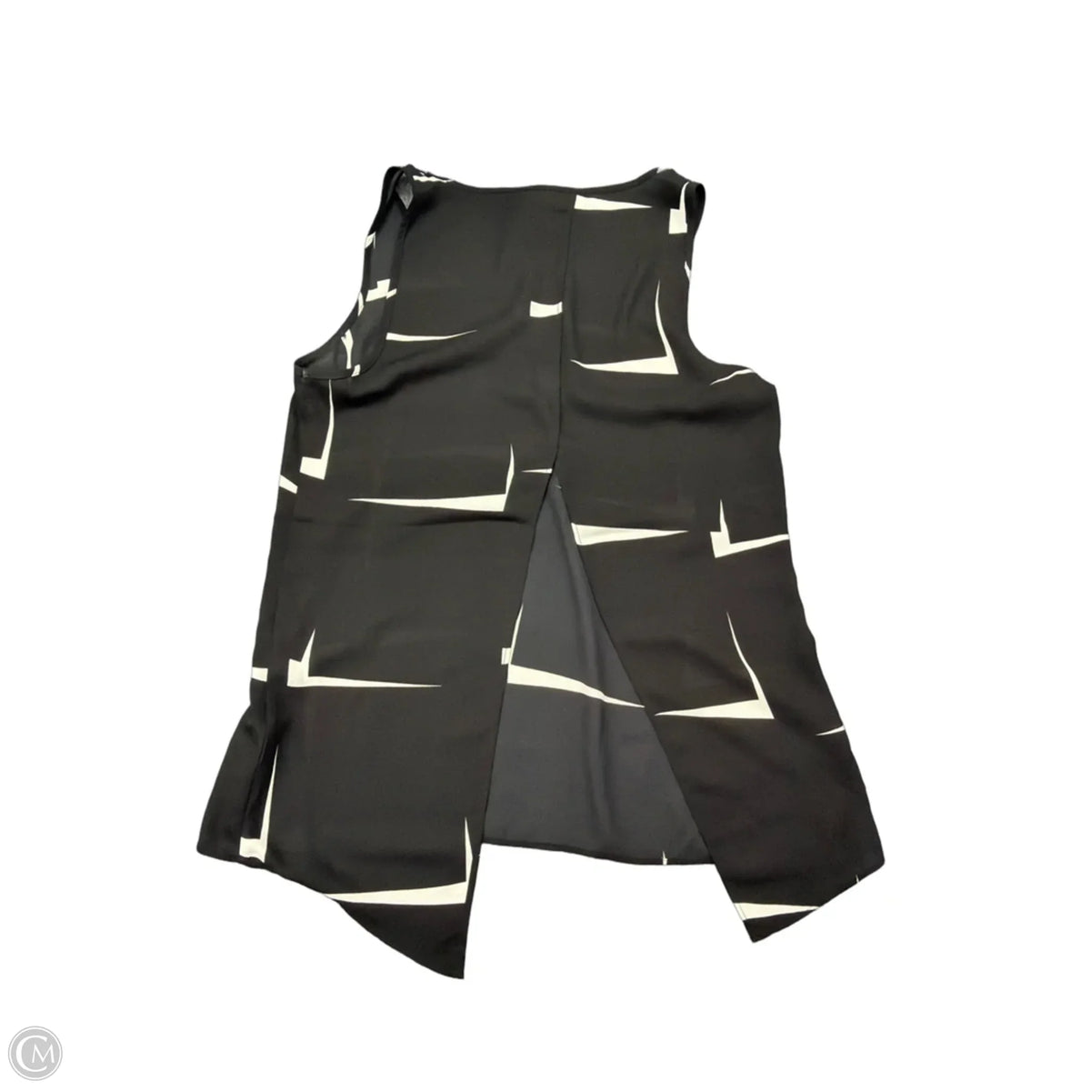 Top Sleeveless By Express In Black & White, Size: Xs