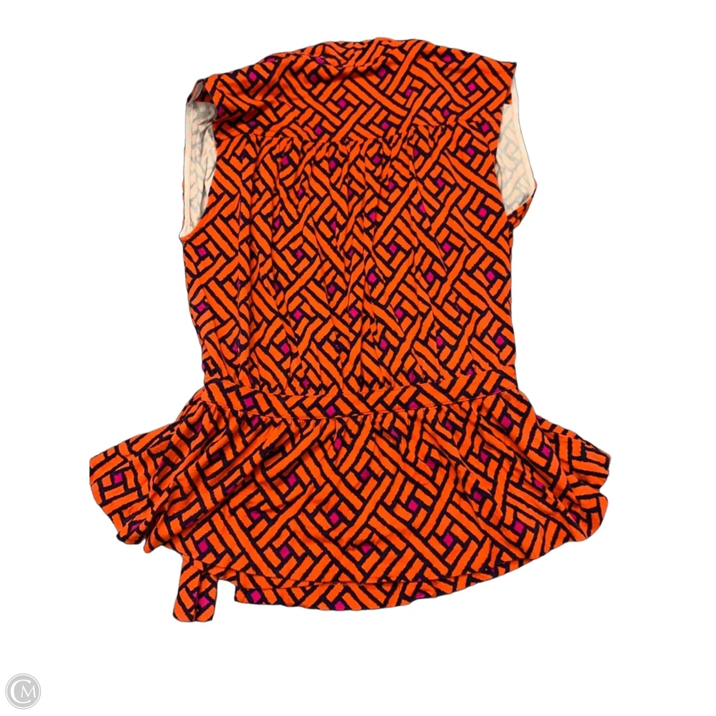 Top Sleeveless By C Wonder In Blue & Orange, Size: M