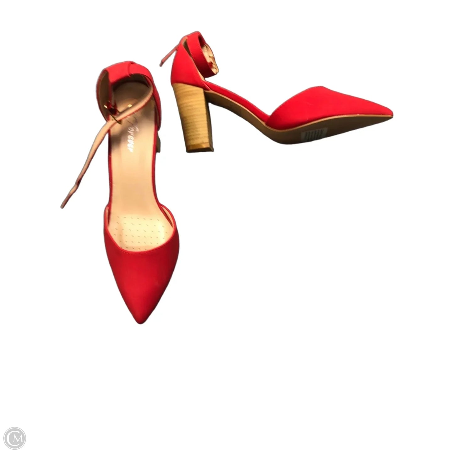 Shoes Heels Stiletto By Forever In Red, Size: 9