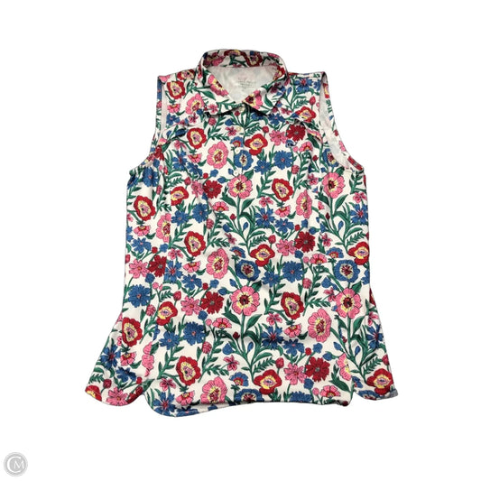 Athletic Top Short Sleeve By Vineyard Vines In Floral Print, Size: S