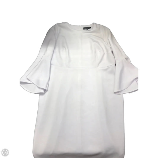 Dress Party Midi By Eloquii In White, Size: 22