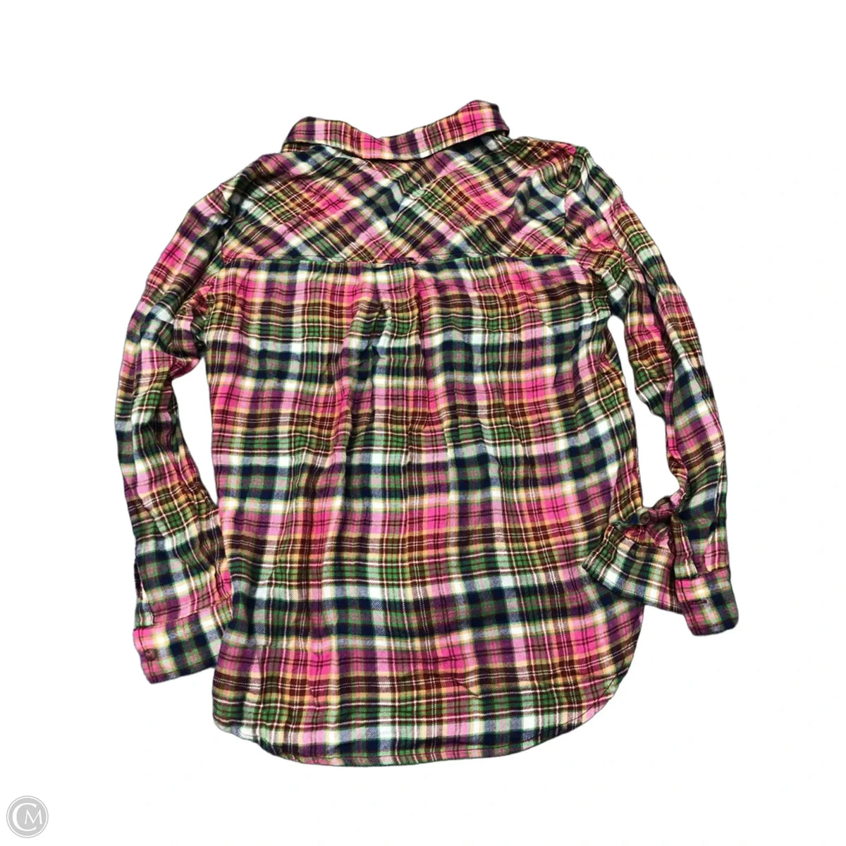 Top Long Sleeve By Pilcro In Plaid Pattern, Size: M