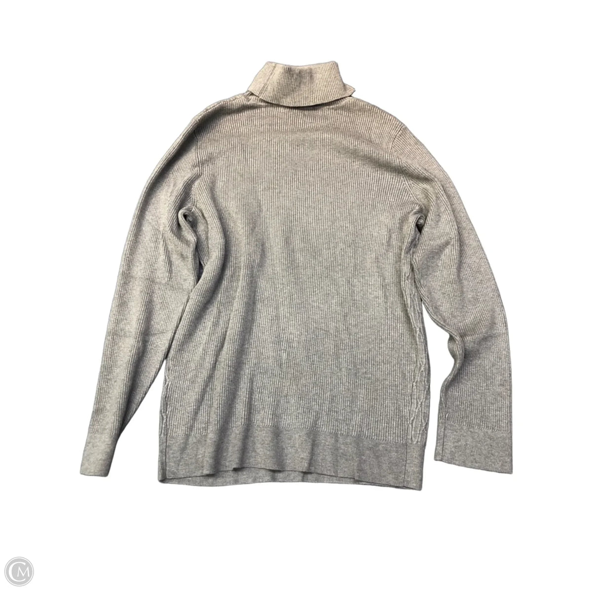 Sweater By Calvin Klein In Grey, Size: L