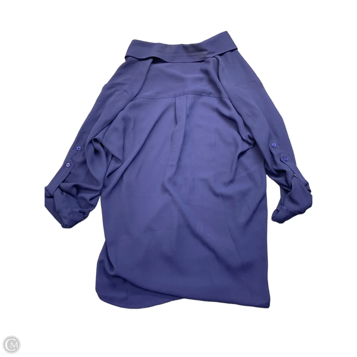 Top Long Sleeve By Express In Navy, Size: L