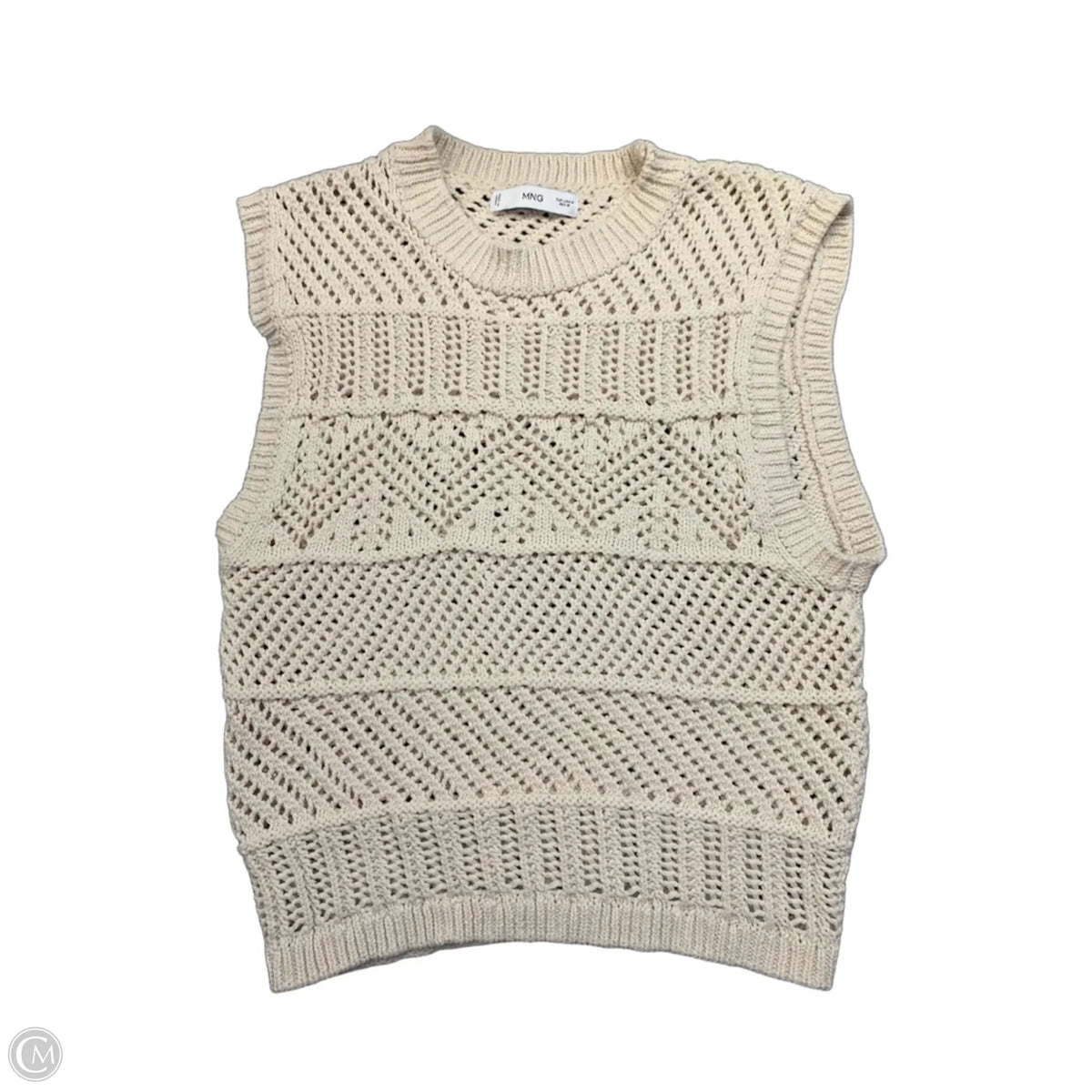 Vest Sweater By Mng In Tan, Size: M