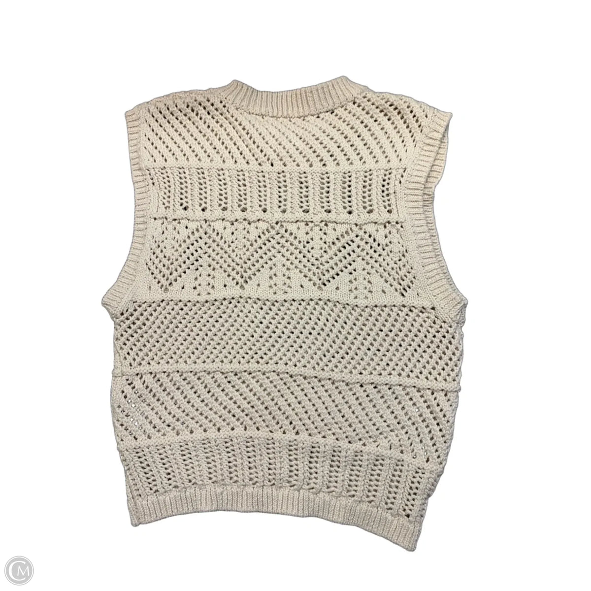 Vest Sweater By Mng In Tan, Size: M