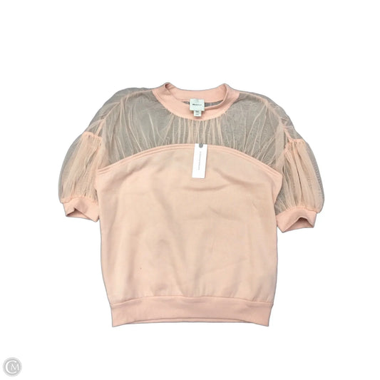 Top Short Sleeve By Maeve In Pink, Size: Xxs