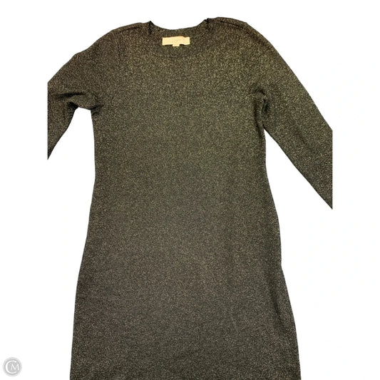 Dress Sweater By Loft In Black & Gold, Size: S