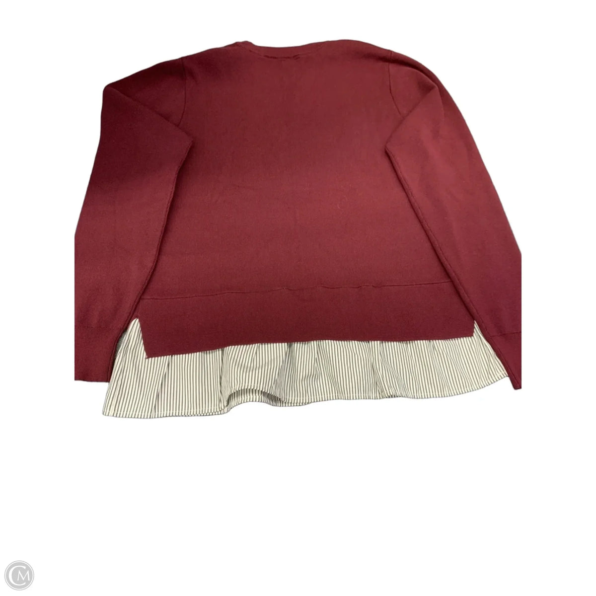 Sweater By Express In Maroon, Size: L