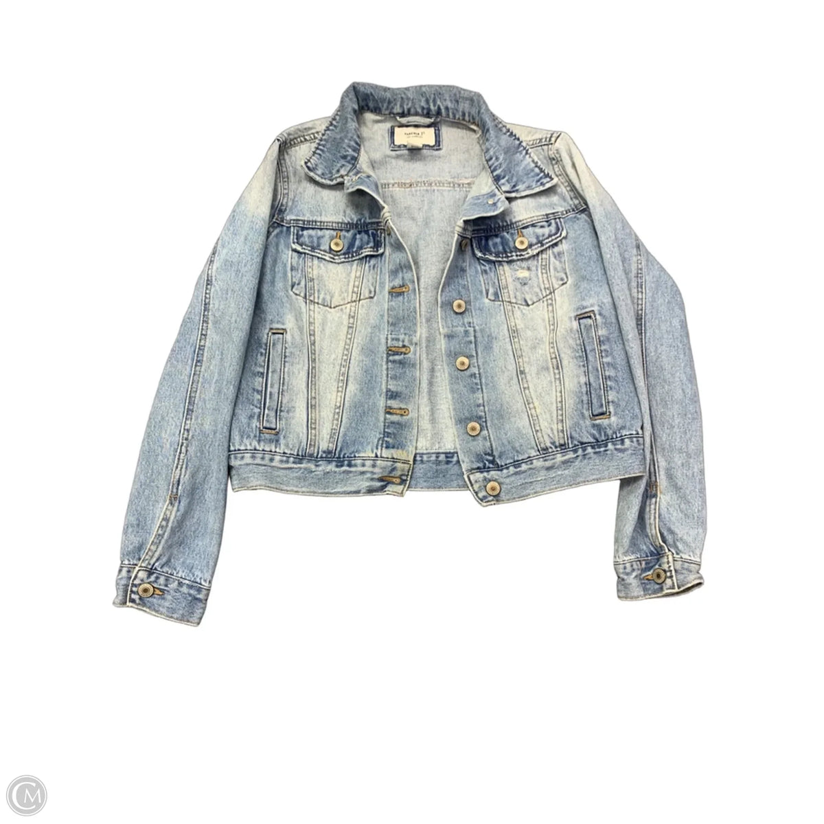 Jacket Denim By Forever 21 In Blue Denim, Size: M