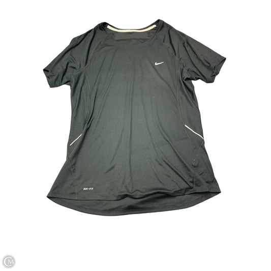 Athletic Top Short Sleeve By Nike Apparel In Black, Size: Xl