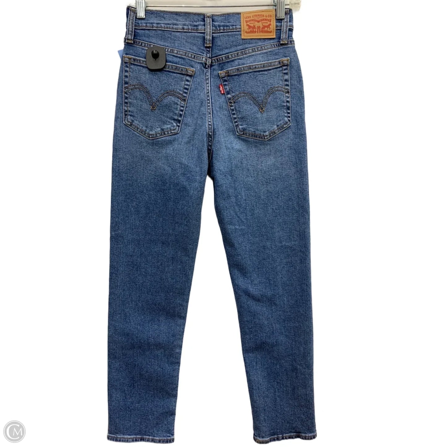 Jeans Straight By Levis In Blue Denim, Size: 4
