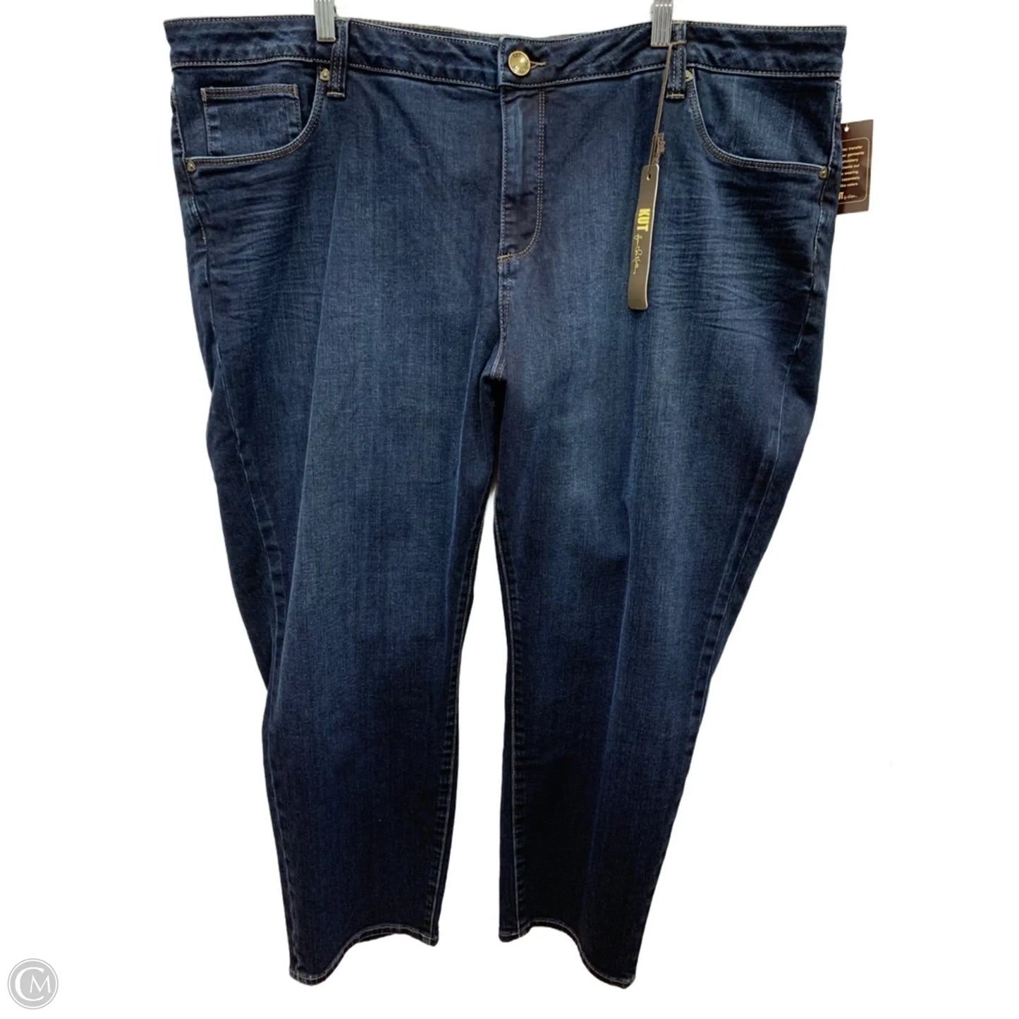 Jeans Straight By Kut In Blue Denim, Size: 24