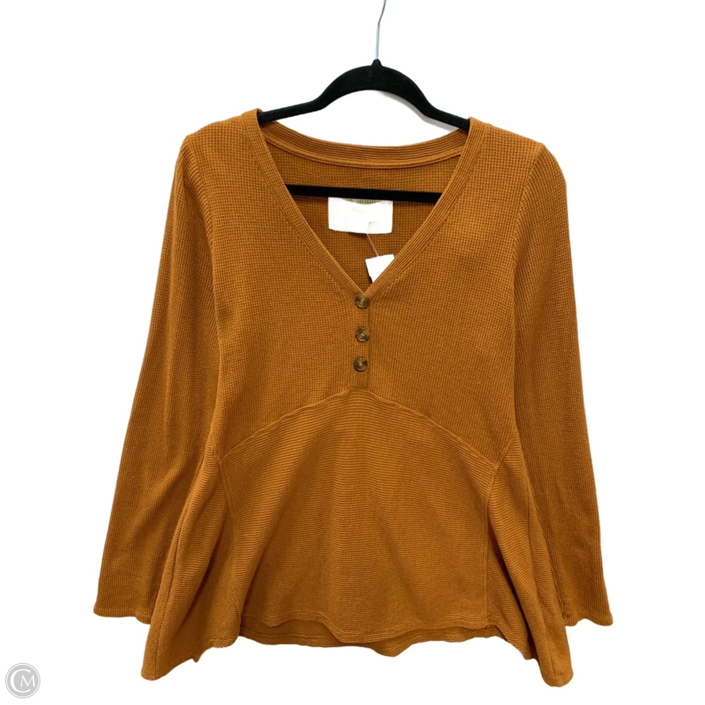 Top Long Sleeve By Maeve In Bronze, Size: S
