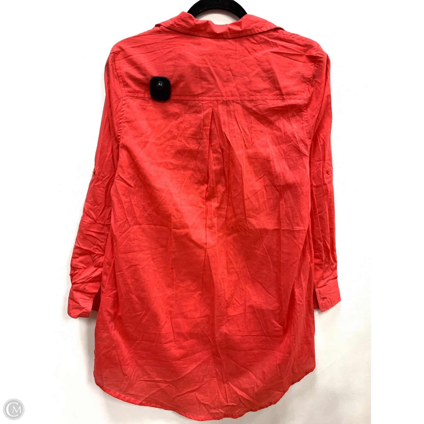 Blouse Long Sleeve By Clothes Mentor In Coral, Size: Xs