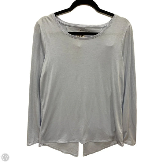 Athletic Top Long Sleeve Crewneck By Athleta In Blue, Size: M