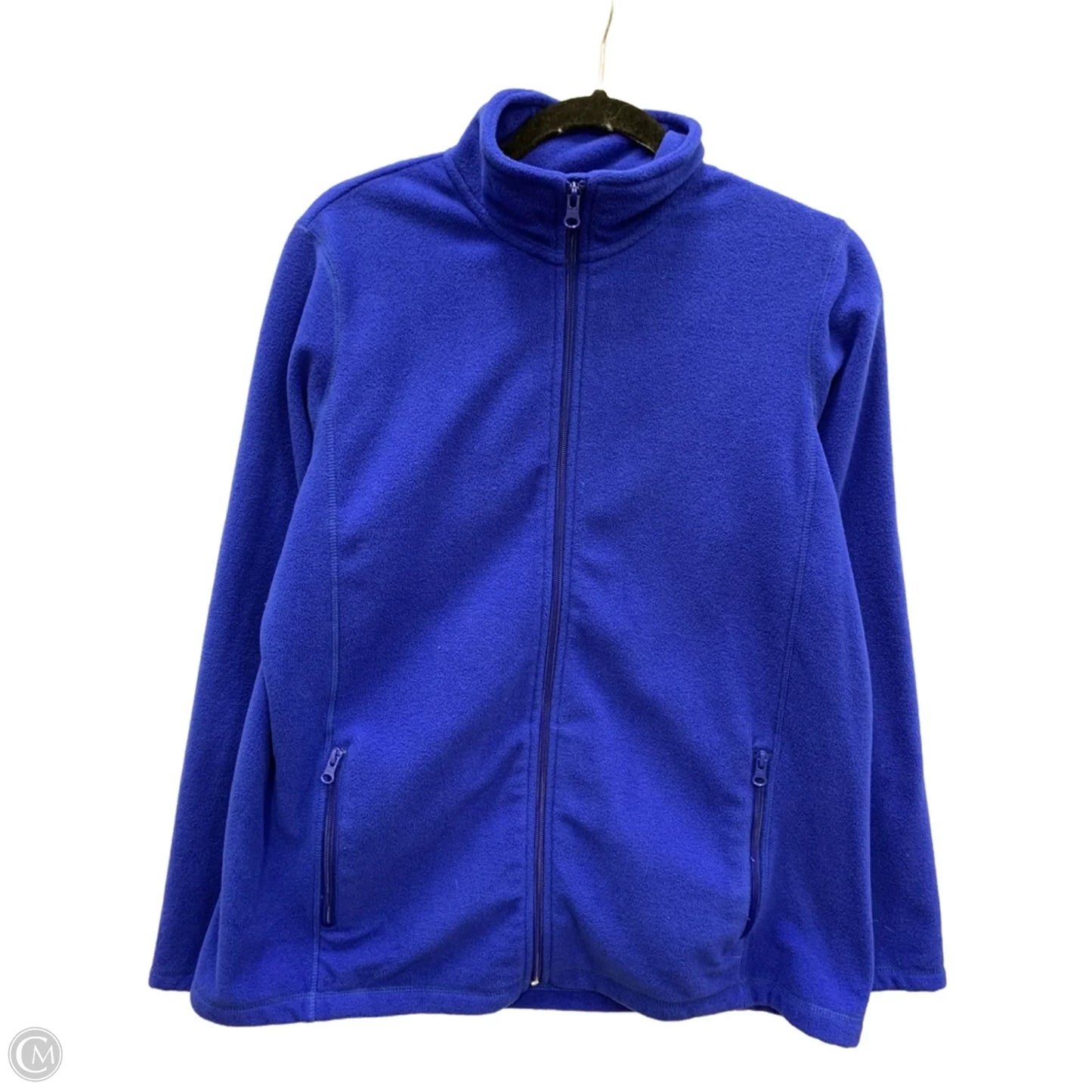 Jacket Fleece By Lands End In Blue, Size: L