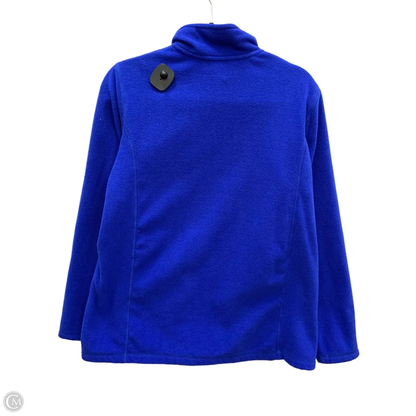 Jacket Fleece By Lands End In Blue, Size: L