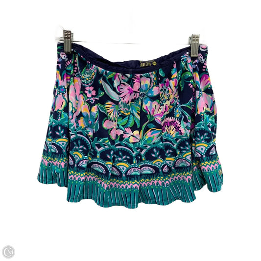 Skort Designer By Lilly Pulitzer In Floral Print, Size: M