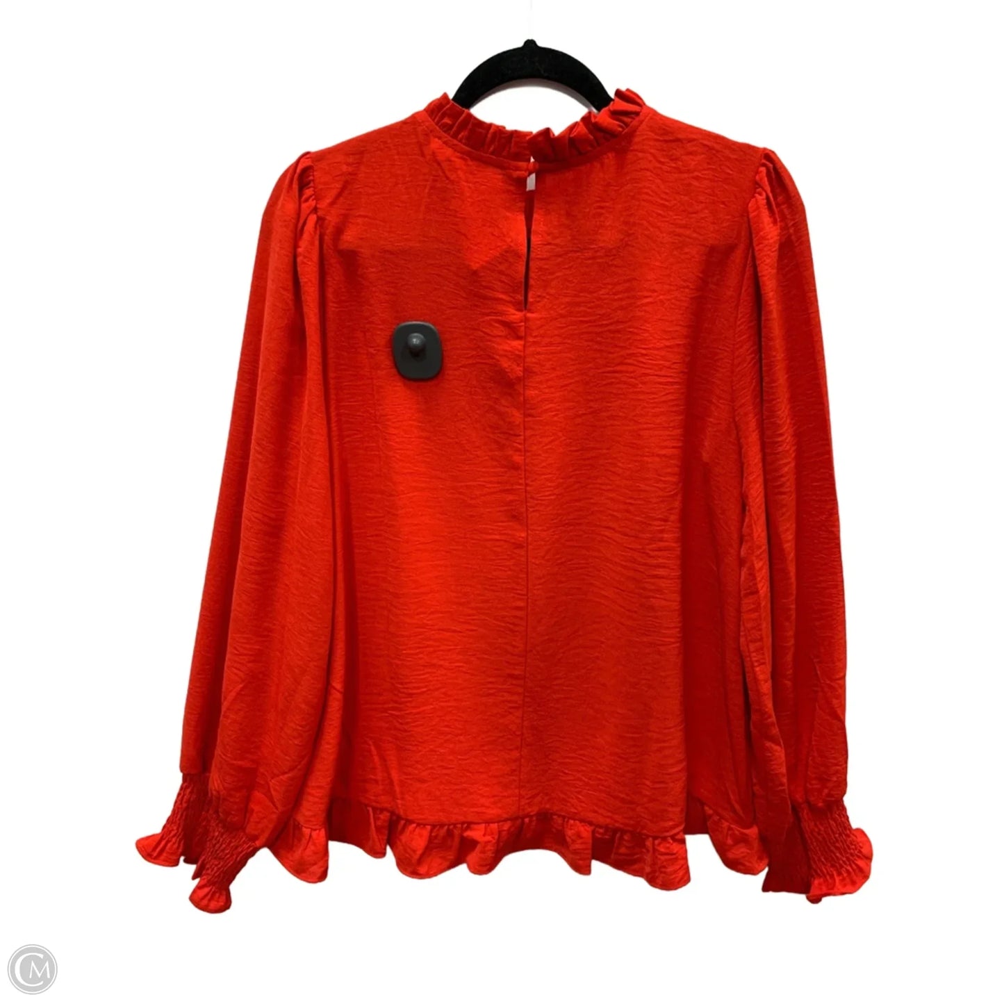 Blouse Long Sleeve By Jodifl In Red, Size: M