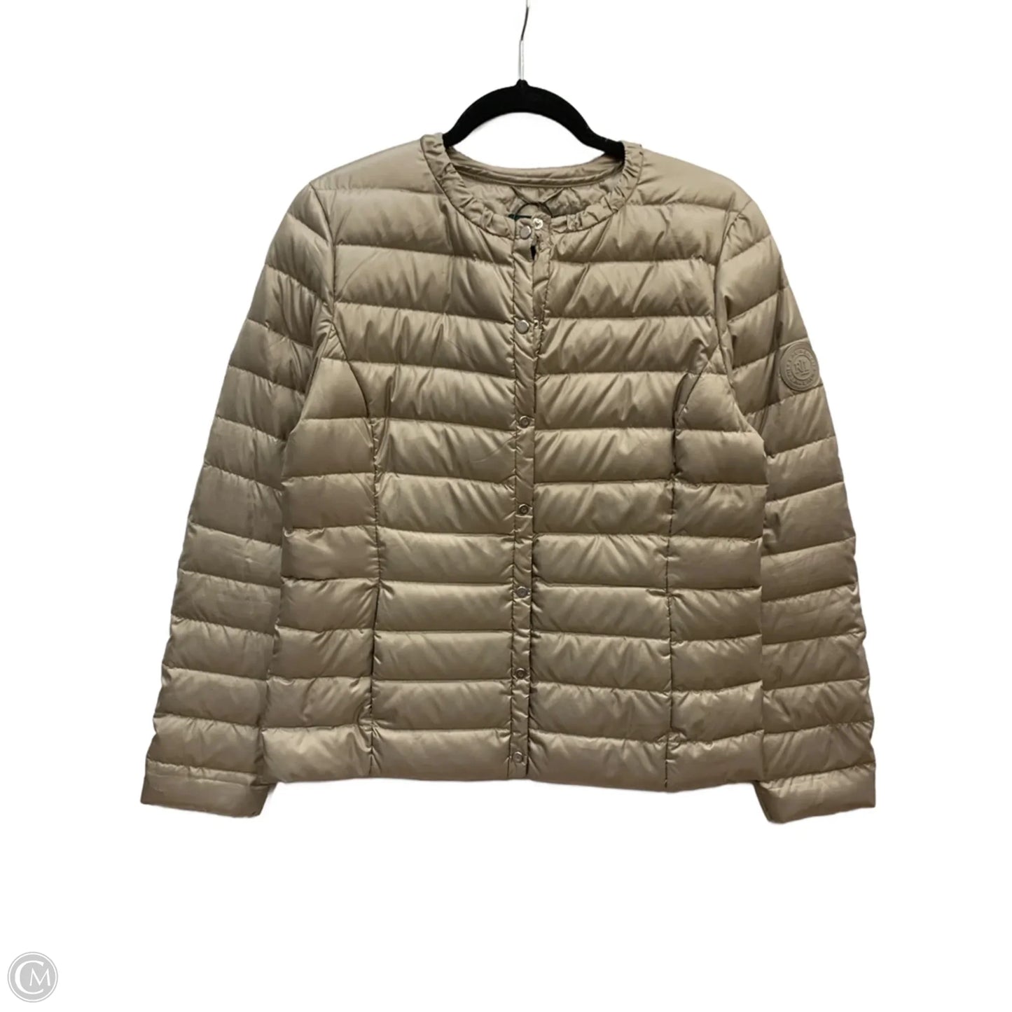 Jacket Puffer & Quilted By Ralph Lauren In Grey, Size: S