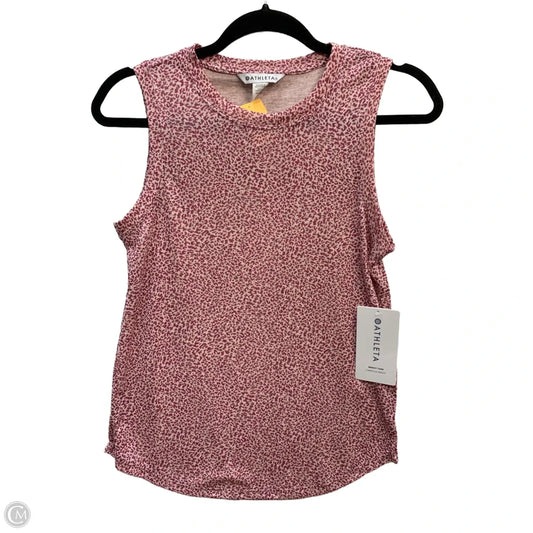 Top Sleeveless By Athleta In Animal Print, Size: Xs