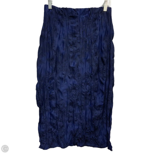 Skirt Maxi By Zara In Navy, Size: L