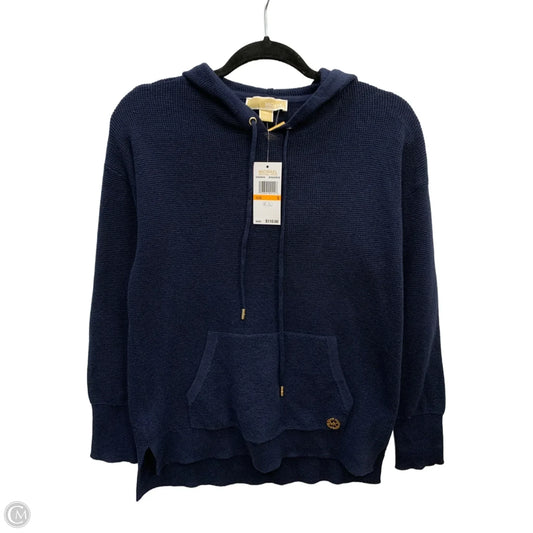 Sweatshirt Hoodie By Michael By Michael Kors In Navy, Size: S