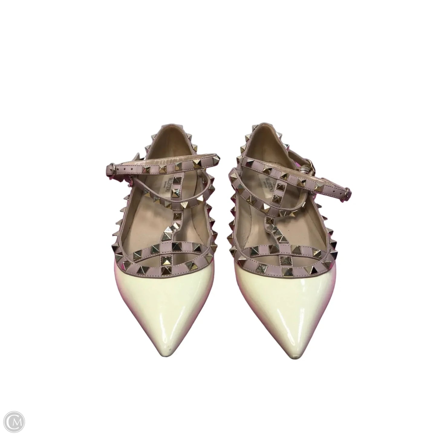 Shoes Luxury Designer By Valentino-garavani In Cream, Size: 8.5